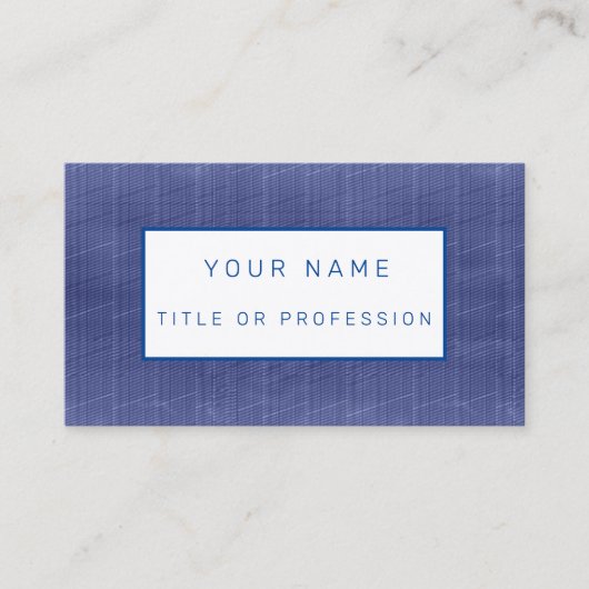 Carte De Visite Blue Jeans Luxe (Devant)