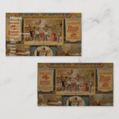 Carte De Visite Blue Jeans Retro Theatre (Devant / Derrière)