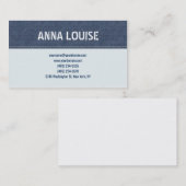 Carte De Visite Blue jeans simple (Devant / Derrière)