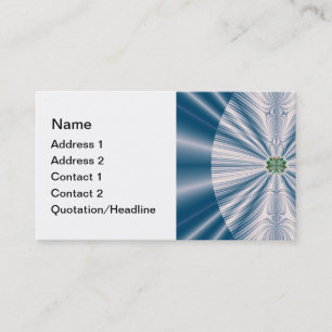 Carte de visite Blue Leaf