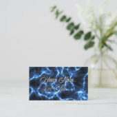 Carte De Visite Blue Lightning personnalisable (Debout devant)