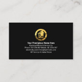 Carte De Visite Blue Lightning Powers Gold Home (Dos)