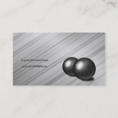 Carte De Visite Blue Line mince - mur de fer et boules d'acier (Dos)