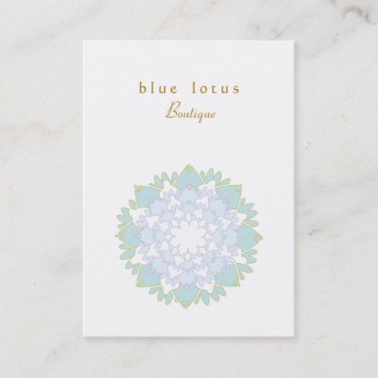 Carte de visite Blue Lotus Chubby (Devant)