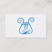 Carte De Visite Blue Lyre (Dos)