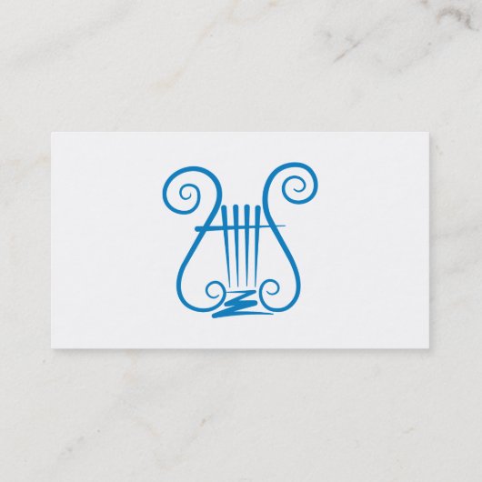 Carte De Visite Blue Lyre (Dos)