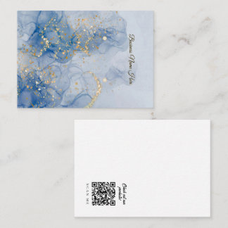 Carte De Visite Blue Marble Store Earring Display Card