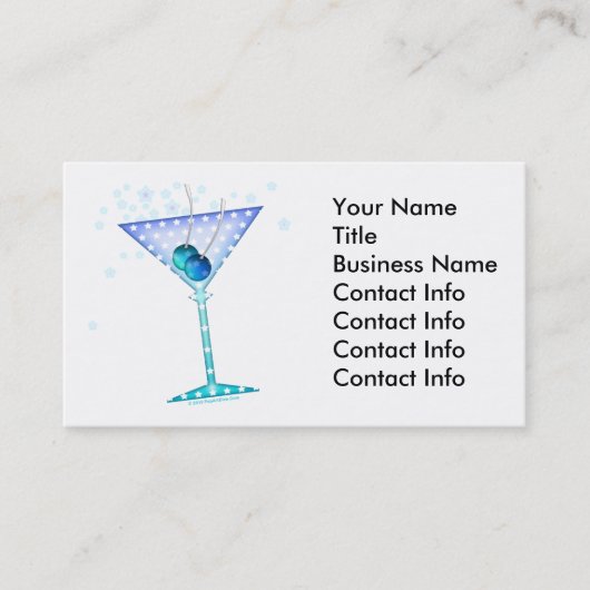 Carte de visite - BLUE MARTINI (Devant)
