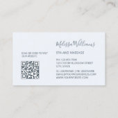 Carte De Visite Blue Metallic Tribal Turtles Logo (Dos)