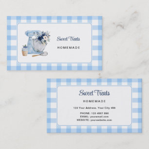 Carte de visite Blue Mixer Homebakery