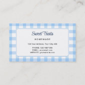 Carte de visite Blue Mixer Homebakery (Dos)