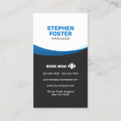 Carte De Visite Blue Modern Location De Voiture Location De Voitur (Dos)