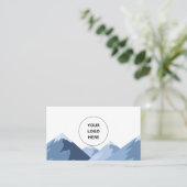 Carte De Visite Blue Mountains Simple Moderne (Debout devant)