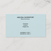 Carte De Visite Blue Nordic Christmas Reindeer Pair (Dos)