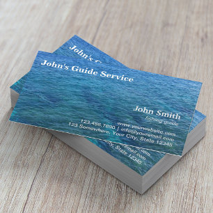Carte De Visite Blue Ocean Fishing Guide Charte de pêche