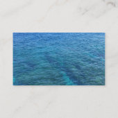 Carte De Visite Blue Ocean Fishing Guide Charte de pêche (Dos)