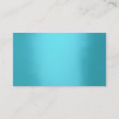 Carte De Visite Blue Ocean Turquoise Aquamarine Delicate Vip Noir (Dos)