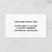 Carte De Visite Blue Prints | Construction Contractors (Dos)