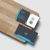 Carte De Visite Blue Professional Moderne