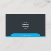 Carte De Visite Blue Professional Moderne (Dos)
