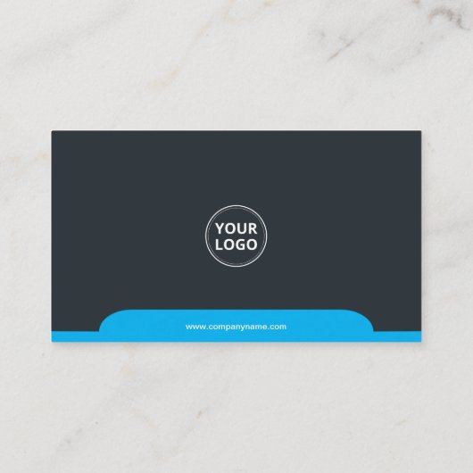 Carte De Visite Blue Professional Moderne (Dos)