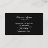 Carte De Visite *~* BLUE PURPLE Lashes Extensions Girls Parties sc (Dos)
