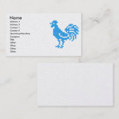 Carte De Visite Blue Rooster (Devant / Derrière)