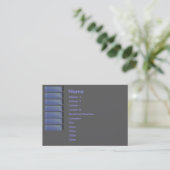 Carte de visite Blue Sapphire (Debout devant)