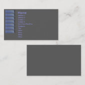 Carte de visite Blue Sapphire (Devant / Derrière)