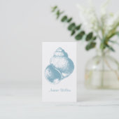 Carte de visite Blue Sea Shell (Debout devant)