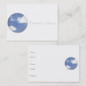 CARTE DE VISITE BLUE SKY (Devant / Derrière)