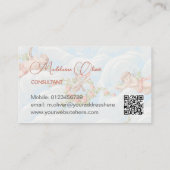 Carte De Visite Blue Sky Angel Nuages QR Code (Dos)