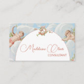 Carte De Visite Blue Sky Angel Nuages QR Code (Devant)