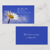Carte de visite Blue Sky Daisy (Devant / Derrière)