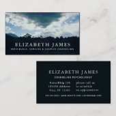 Carte De Visite Blue Sky Mountain Silhouette Santé mentale (Devant / Derrière)