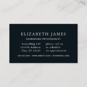 Carte De Visite Blue Sky Mountain Silhouette Santé mentale (Dos)