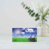 Carte de visite Blue Sky pour le soin de pelouse (Debout devant)