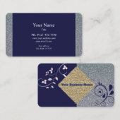 Carte de visite Blue Sparkle (Devant / Derrière)