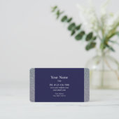 Carte de visite Blue Sparkle (Debout devant)