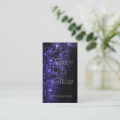 Carte de visite Blue Sparkle 2 (Debout devant)