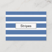 Carte De Visite Blue Stripes (Devant)