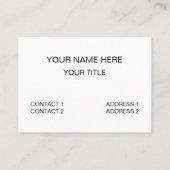 Carte De Visite Blue Stripes (Dos)