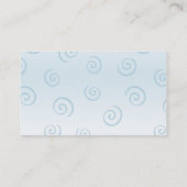 Carte de visite Blue Swirls (Dos)