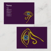 Carte De Visite BLUE TALISMAN, jaune violet (Devant / Derrière)