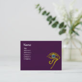 Carte De Visite BLUE TALISMAN, jaune violet (Debout devant)