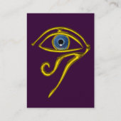 Carte De Visite BLUE TALISMAN, jaune violet (Dos)