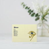 Carte De Visite BLUE TALISMAN / OR HORUS OEIL YE Purple Cream Pear (Debout devant)