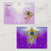 Carte De Visite BLUE TALISMAN, violet violet blanc rose (Devant / Derrière)