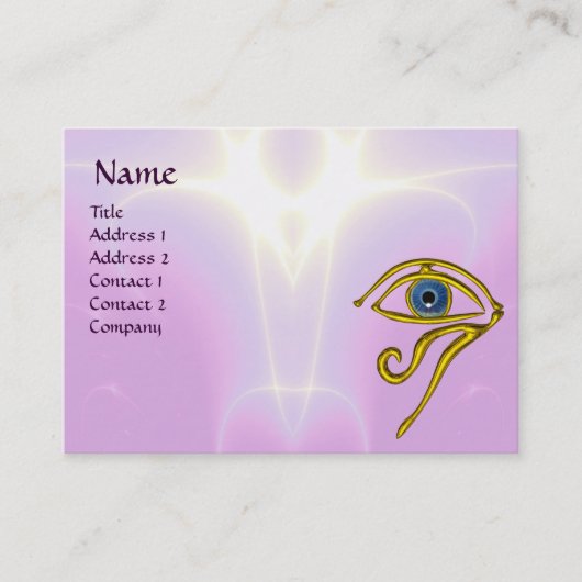 Carte De Visite BLUE TALISMAN, violet violet blanc rose (Devant)