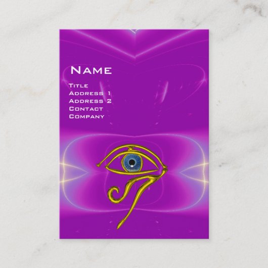 Carte De Visite BLUE TALISMAN, violet violet blanc rose (Devant)